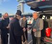 Gigi Becali la întoarcerea în țară după meciul cu PAOK