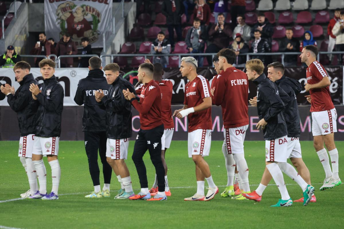 Rapid - Farul, imagini înaintea partidei din Giulești
