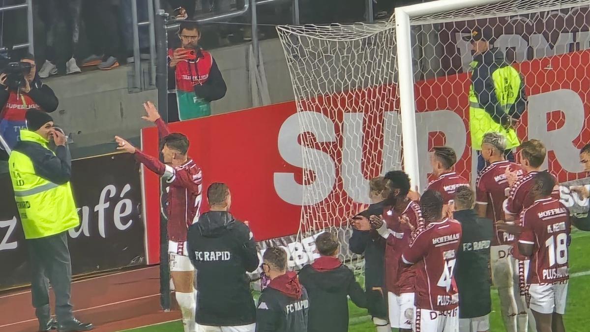 Ce nu s-a văzut la TV, imediat după Rapid - Farul » Momentul lipsit de fair-play INTERZIS pe transmisiune