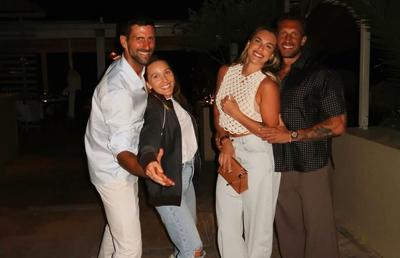 Aryna Sabalenka și Novak Djokovic, amiciție consolidată în Grecia cu prima întâlnire alături de partenerii lor