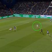 Cum a înscris Dennis Man primul gol pentru PSV / FOTO: Captură TV@Prima Sport 3