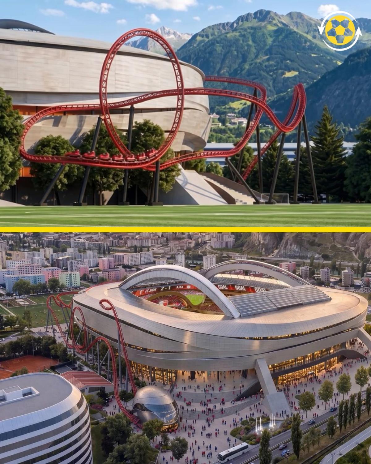 Construiesc arena viitorului! Stadionul va avea un roller coaster integrat