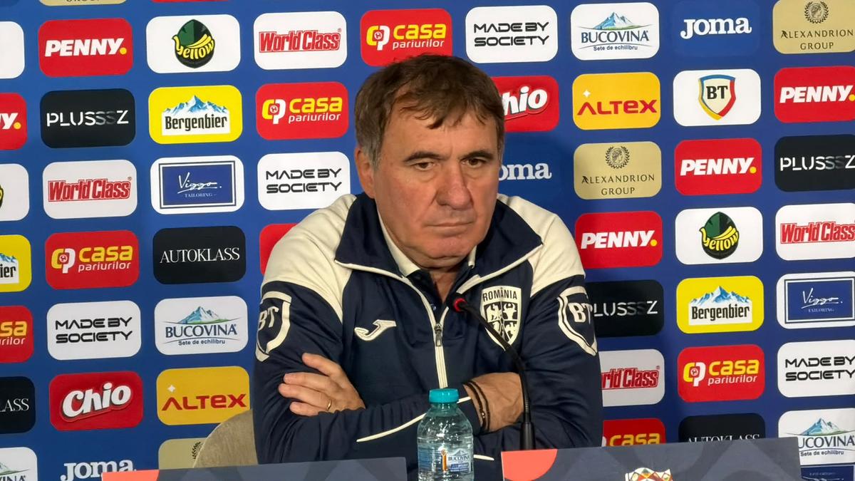Hagi și Stanciu, conferință înainte de România - Suedia