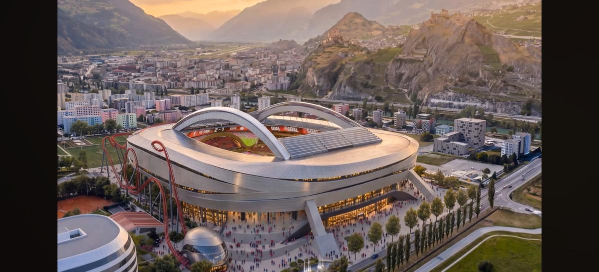 Construiesc arena viitorului! Stadionul va avea un roller coaster integrat