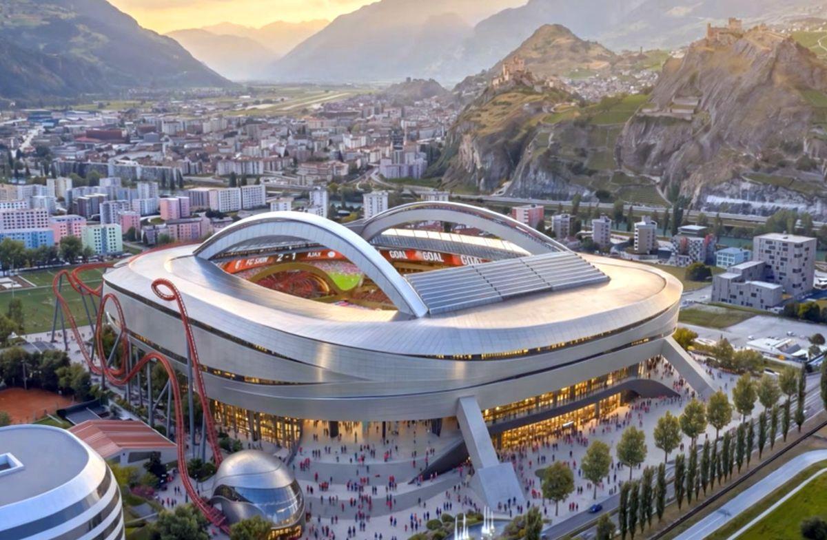 Construiesc arena viitorului! Stadionul va avea un roller coaster integrat