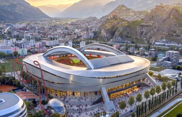 Construiesc arena viitorului! Stadionul va avea un roller coaster integrat