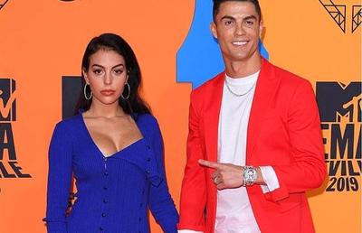 Cristiano Ronaldo și Georgina Rodriguez au sclipit pe covorul roșu » FOTO Ținute spectaculoase la gala MTV European Music Awards