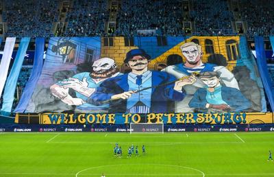 ZENIT - LAZIO. Rușii sfidează iarăși pandemia » Scenografia spectaculoasă afișată de mii de fani în Champions League