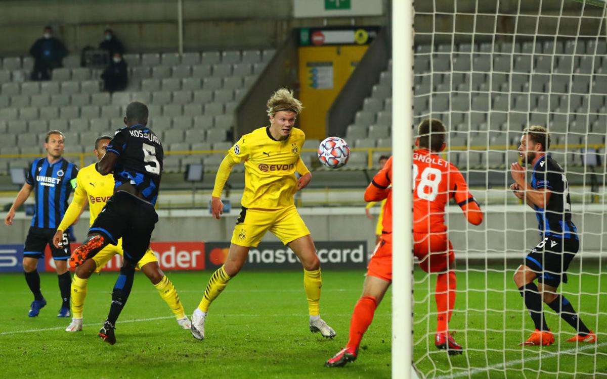 Haaland în Brugge - Dortmund