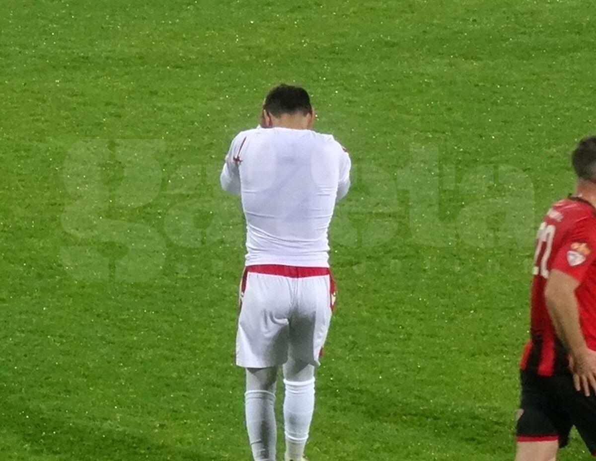 3 detalii de la Csikszereda - Dinamo: jucătorul „câinilor” a izbucnit în plâns după meci + Burcă și fotbaliștii săi au scandat cu galeria „România, România”