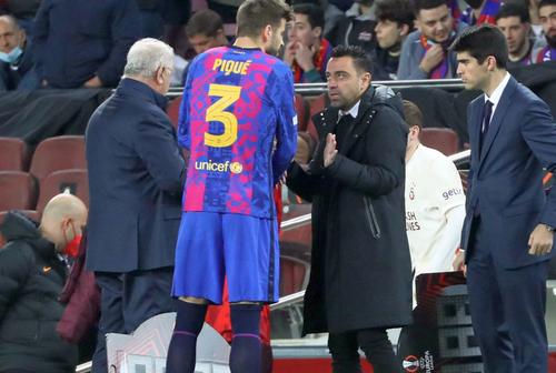 Gerard Pique și Xavi/ foto: Imago Images