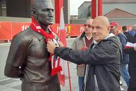 Legendarul Iosif Petschovschi, omagiat la Arad » Statuie dezvelită în fața stadionului
