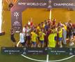 ROMÂNIA E CAMPIOANĂ MONDIALĂ LA MINIFOTBAL! Triumf istoric după o desfășurare IREALĂ » „Tricolorii” au revenit de la 0-2 și s-au impus după 30 de penalty-uri!