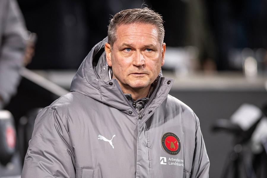 Thomas Thomasberg este antrenorul FC Midtjylland din martie 2023. Foto: Imago Midtjylland vine decimată de accidentări la București » Absențe importante pentru meciul cu FCSB