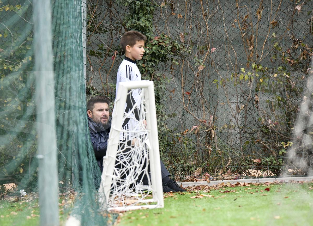 Tiago și Adrian Mutu, la meciul contra Rapidului