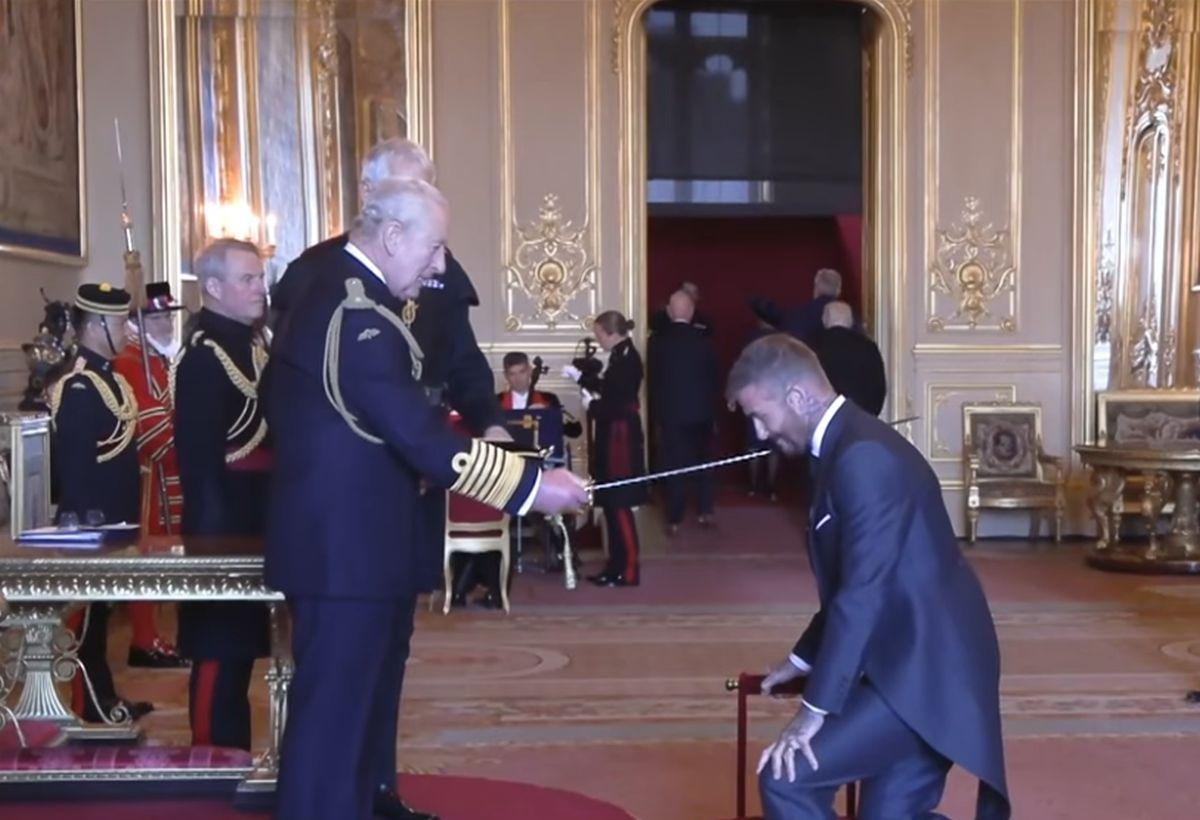David Beckham, numit cavaler de Regele Charles