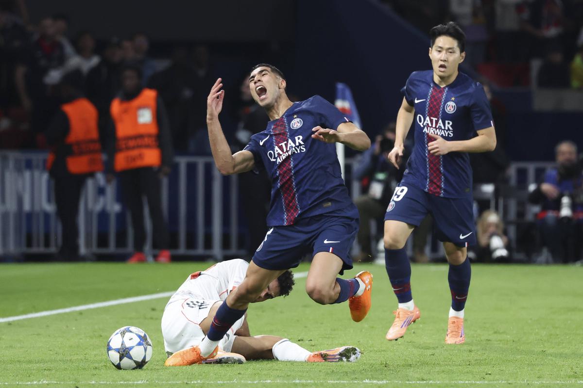 Hakimi și Dembele s-au accidentat în PSG - Bayern Munchen