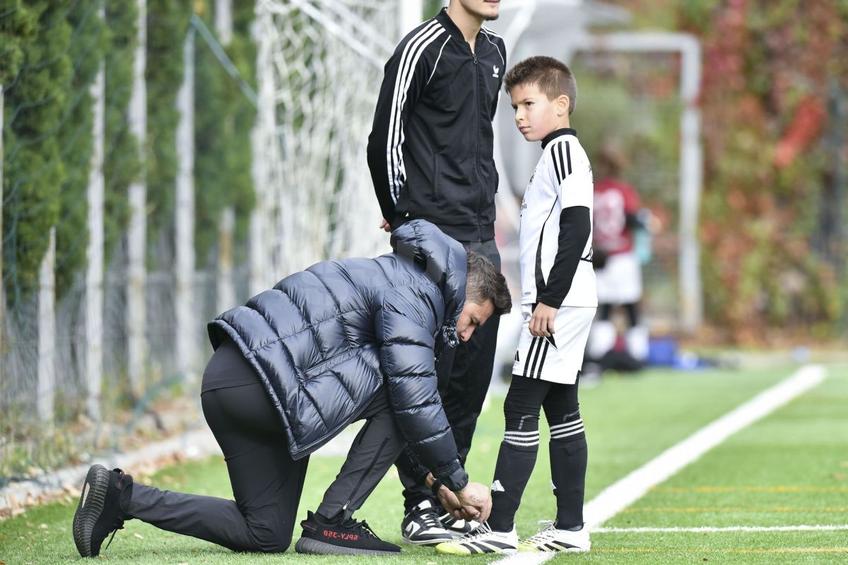Adrian Mutu, alături de fiul său, Tiago / Foto: Cristi Preda GSP