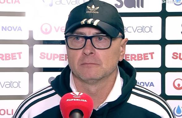 În ciuda victoriei cu 3-0, Leo Grozavu are un motiv de îngrijorare