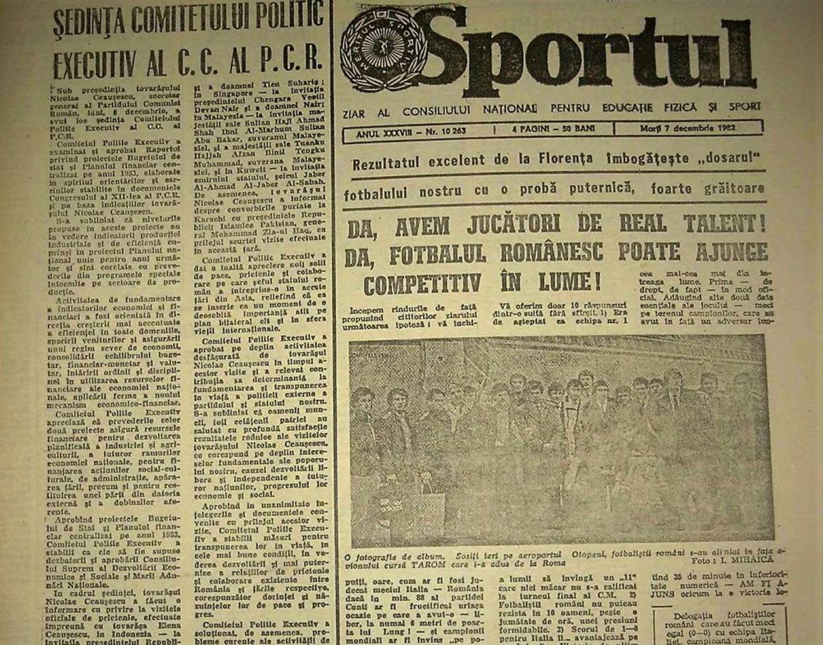 Retro GSP Italia - România 0-0