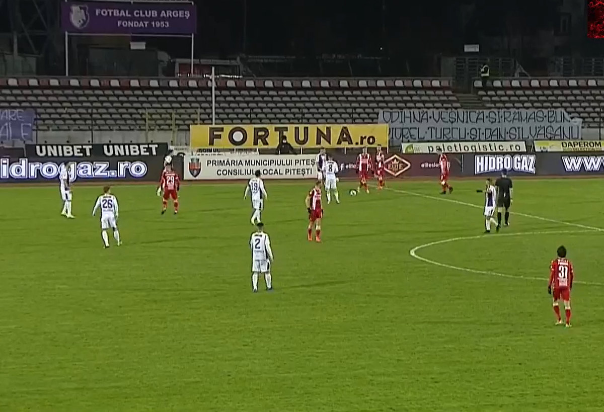 Dinamo, gol FABULOS cu FC Argeș!