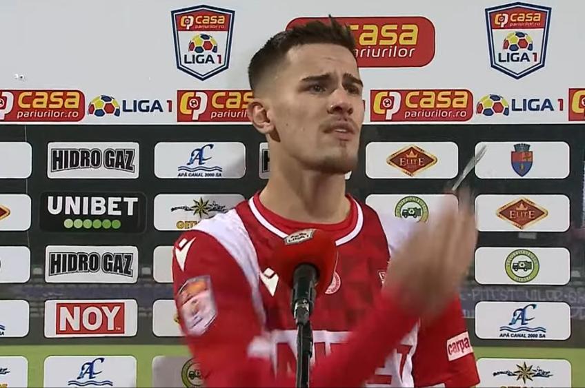 Dinamo a învins-o pe FC Argeș în deplasare, scor 1-0 (Camara 7), într-un meci din etapa #12 a Ligii 1. Ricardo Grigore (21 de ani) s-a certat cu fanii rivali.