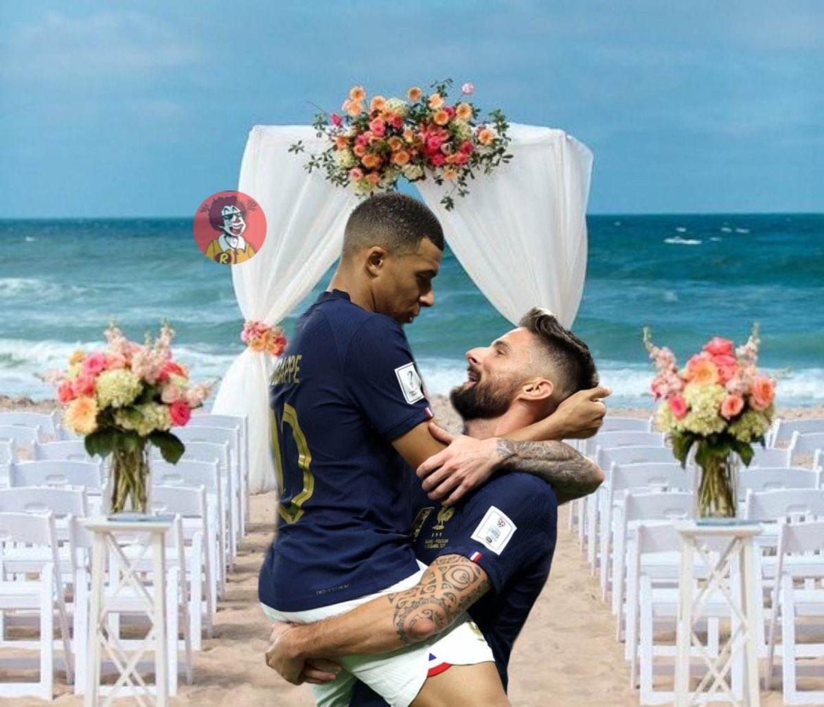 Mbappe și Giroud, imaginile serii la Mondial: „Luați-vă o iubită care să se uite așa la voi” 