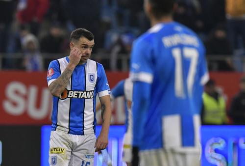 CS Universitatea Craiova a pierdut derby-ul orașului cu FCU, scor 0-2. La final, pe contul de Facebook al echipei lui Mihai Rotaru nu a apărut scorul meciului/ foto: Cristi Preda (GSP)