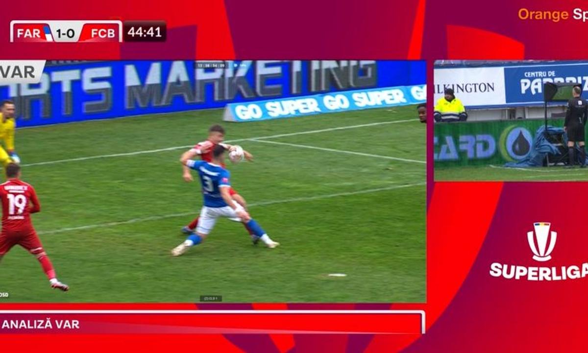Fază VAR penalty Farul - Botoșani