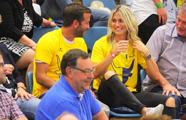 Estavana Polman, iubita lui Van der Vaart, a atras toate privirile la debutul pentru Rapid