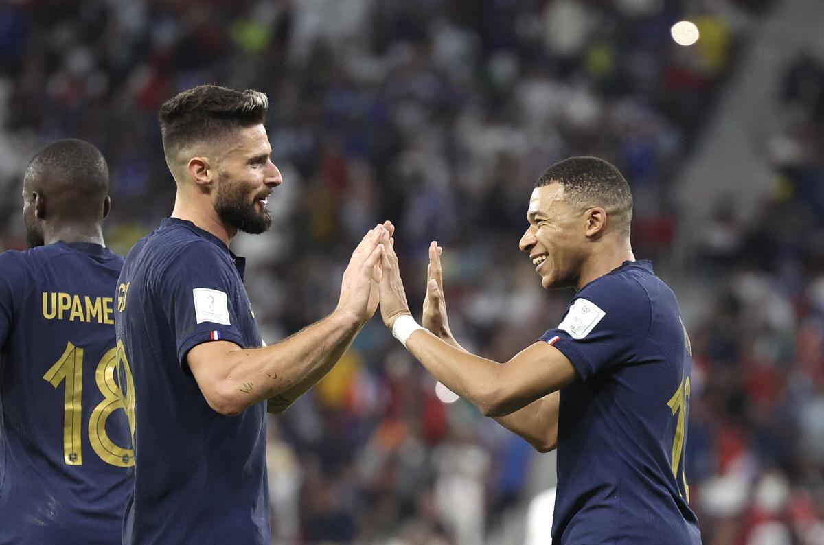 Giroud și Mbappe, imaginile zilei la Campionatul Mondial