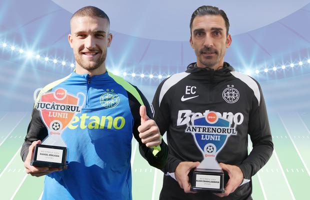 Supremația FCSB! Daniel Bîrligea și Elias Charalambous au câștigat trofeele pentru Jucătorul și Antrenorul lunii noiembrie 2024 + clasamentele detaliate