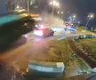 Filmarea cu accidentul care a șocat România: zboară peste două mașini în intersecție!