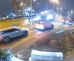 Filmarea cu accidentul care a șocat România: zboară peste două mașini în intersecție!