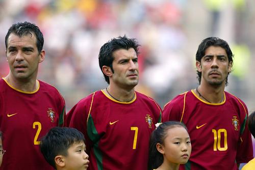 Jorge Costa, Luis Figo și Rui Costa FOTO Imago