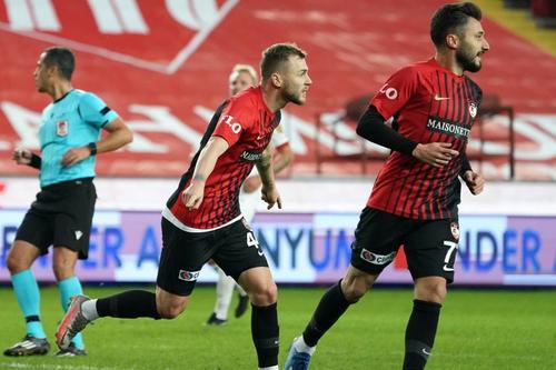 Alexandru Maxim a marcat în Gaziantep - Ankaragucu // foto: Facebook @ Gaziantep Futbol Kulubu