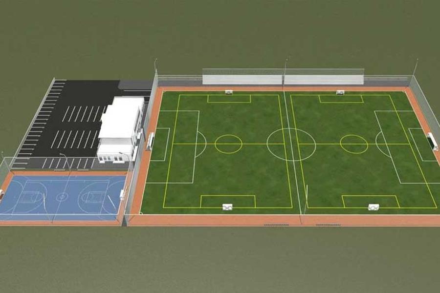 Macheta noii baze construite de CNI Mocirla dispare, o bază nouă apare! Stadionul a fost dărâmat, CNI va investi peste două milioane de euro