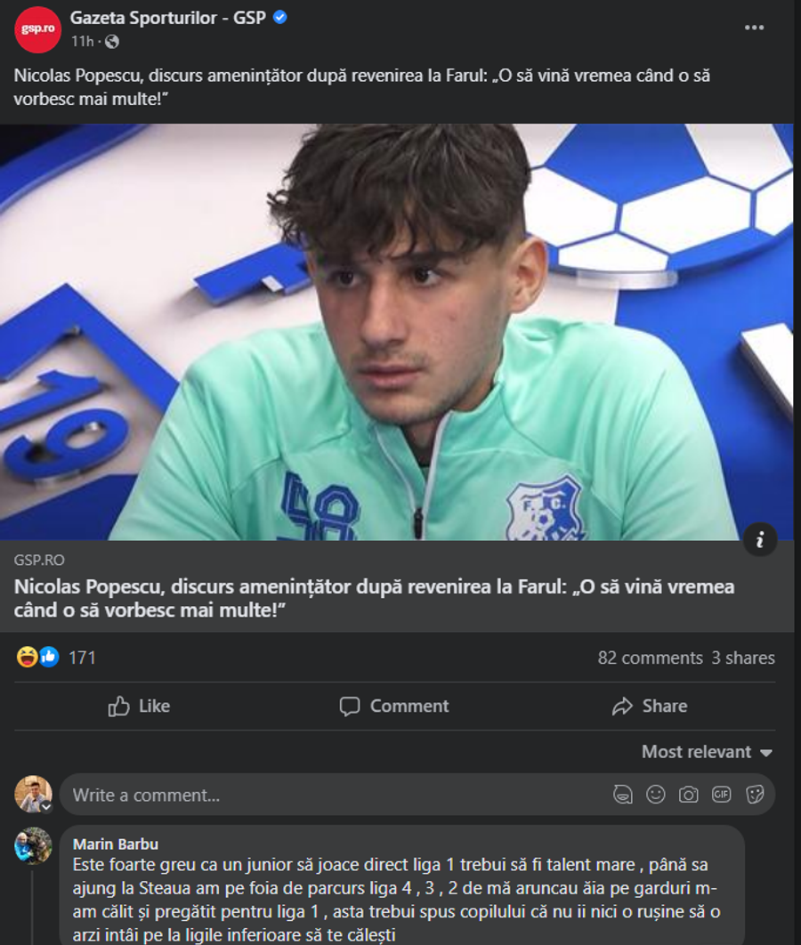 Mesaj dur din partea unui fost fotbalist cunoscut pentru fiul lui Gică Popescu: „Pe mine mă aruncau ăia pe garduri. Nu e nicio rușine să o arzi pe la ligile inferioare”