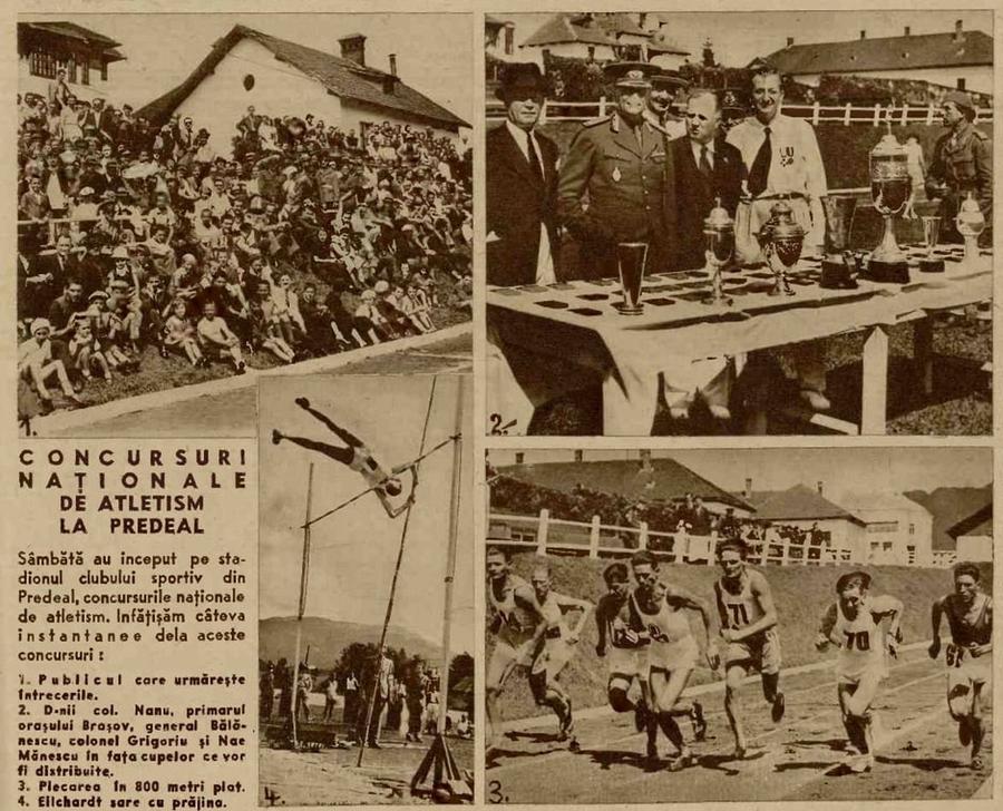 Concurs de atletism la Predeal în anul 1938 / FOTO: Facebook Mocirla dispare, o bază nouă apare! Stadionul a fost dărâmat, CNI va investi peste două milioane de euro