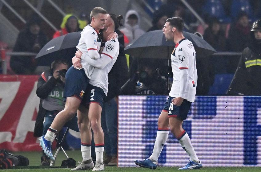 Fundașul central Radu Drăgușin (21 de ani) a avut o prestație sigură în victoria obținută de Genoa în deplasarea cu Bologna, scor 1-0, în runda cu numărul 19 de Serie A.