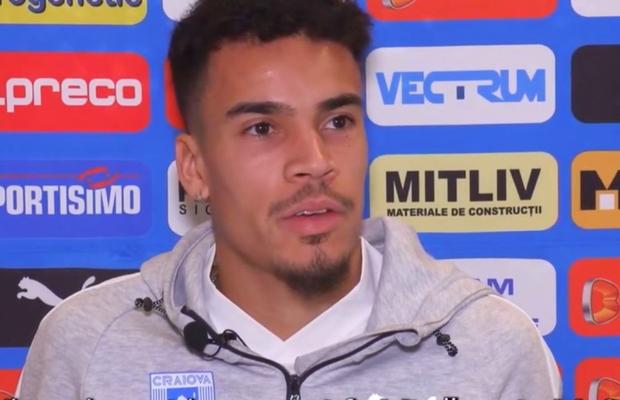 Noua vedetă a Craiovei a explicat motivele pentru care a semnat cu oltenii: „Când am auzit interesul pentru mine, imediat mi-am dat seama că este o oportunitate bună”