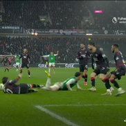 Ianis Hagi a comis un penalty în Hibernian - Rangers, foto: captură Digi Sport