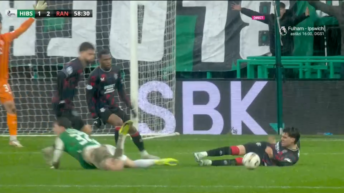 Ianis Hagi a comis un penalty în Hibernian - Rangers