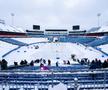 Stadionul actual plin de zăpadă