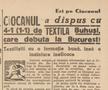 Ciocanul i-a „ciocănit” zdravăn pe cei de la Textila Buhuși FOTO: Captură „Sportul Popular”