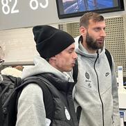 Juri Cisotti și Lukas Zima, la plecarea FCSB în Antalya. Foto: Carmen Dumitru (GSP)