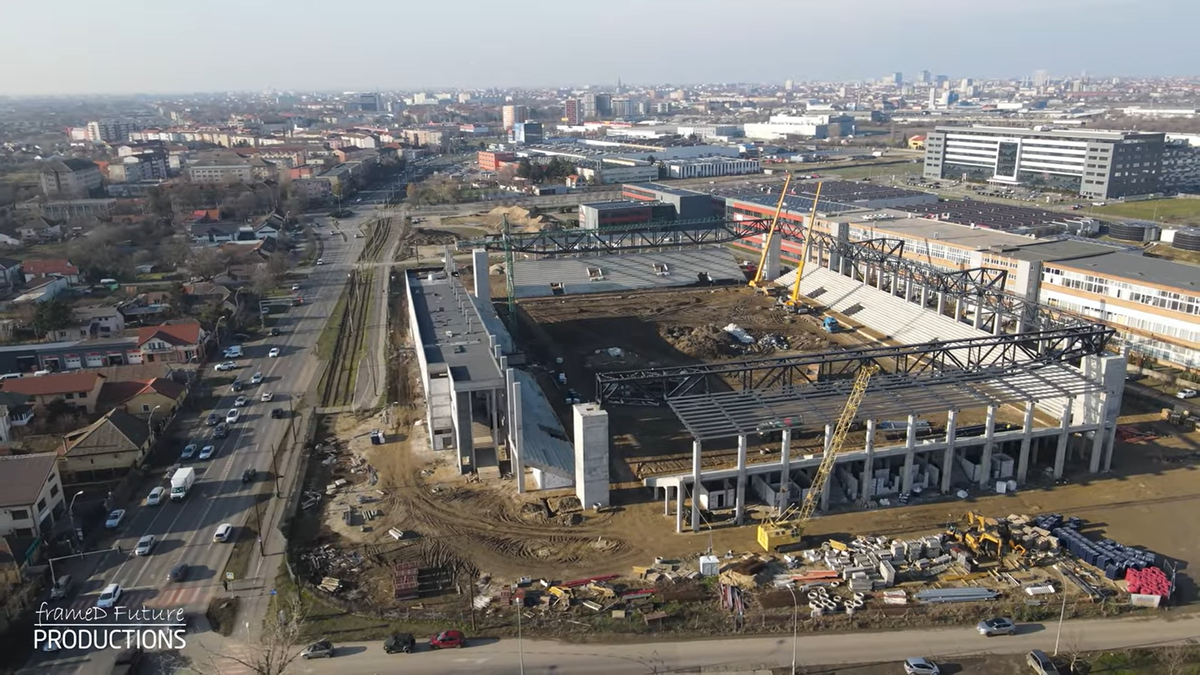 Prinde contur » Imagini la zi cu primul stadion din România care se va inaugura în 2026