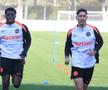 Antrenament FCSB în Antalya, Joyskim Dawa şi David Miculescu FOTO: Ionuţ Iordache (GSP)