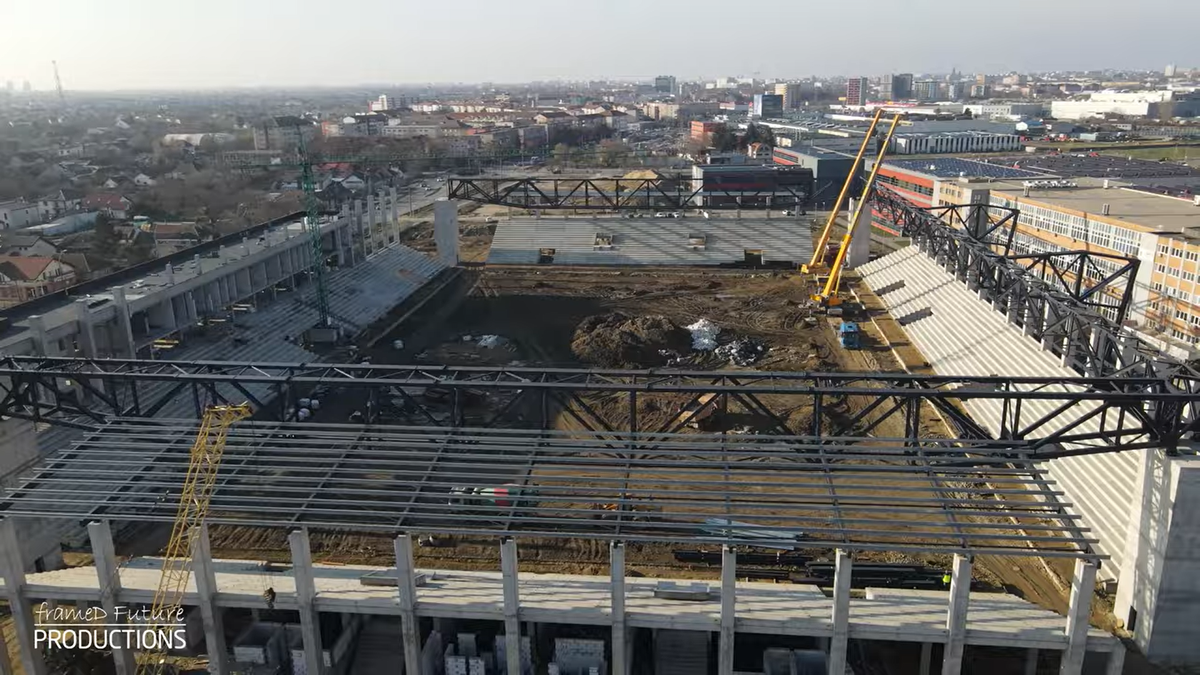 Stadionul „Eroii Timișoarei”, decembrie 2025 // foto: capturi YouTube