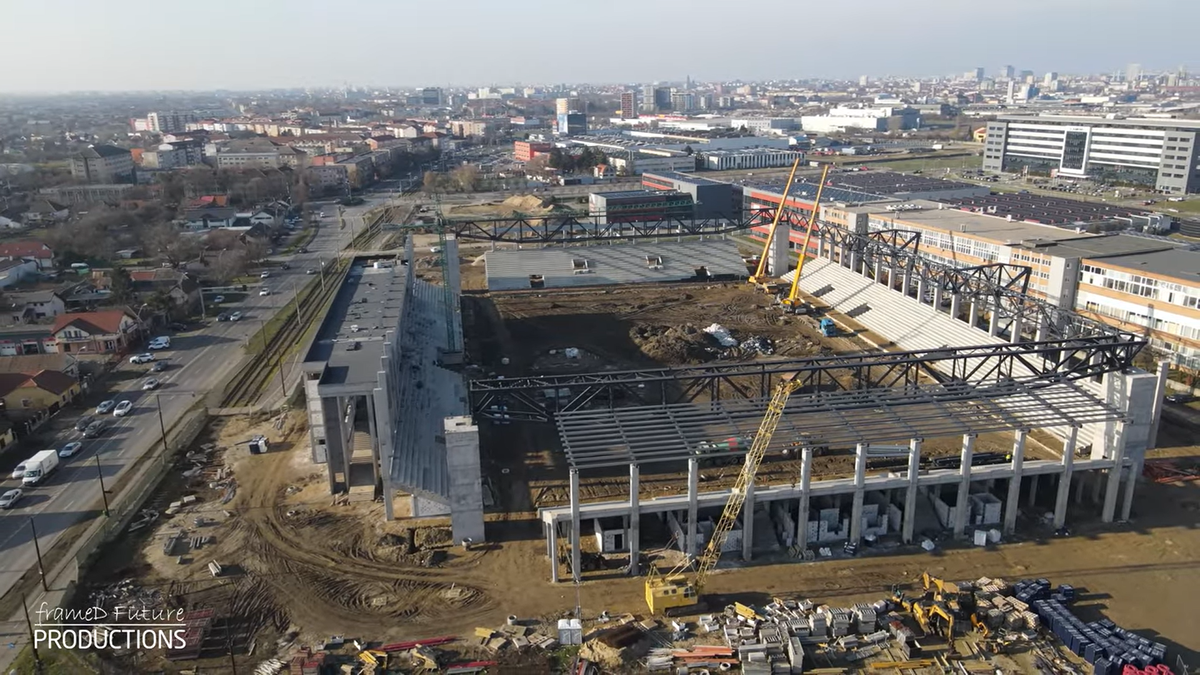 Stadionul „Eroii Timișoarei”, decembrie 2025 // foto: capturi YouTube